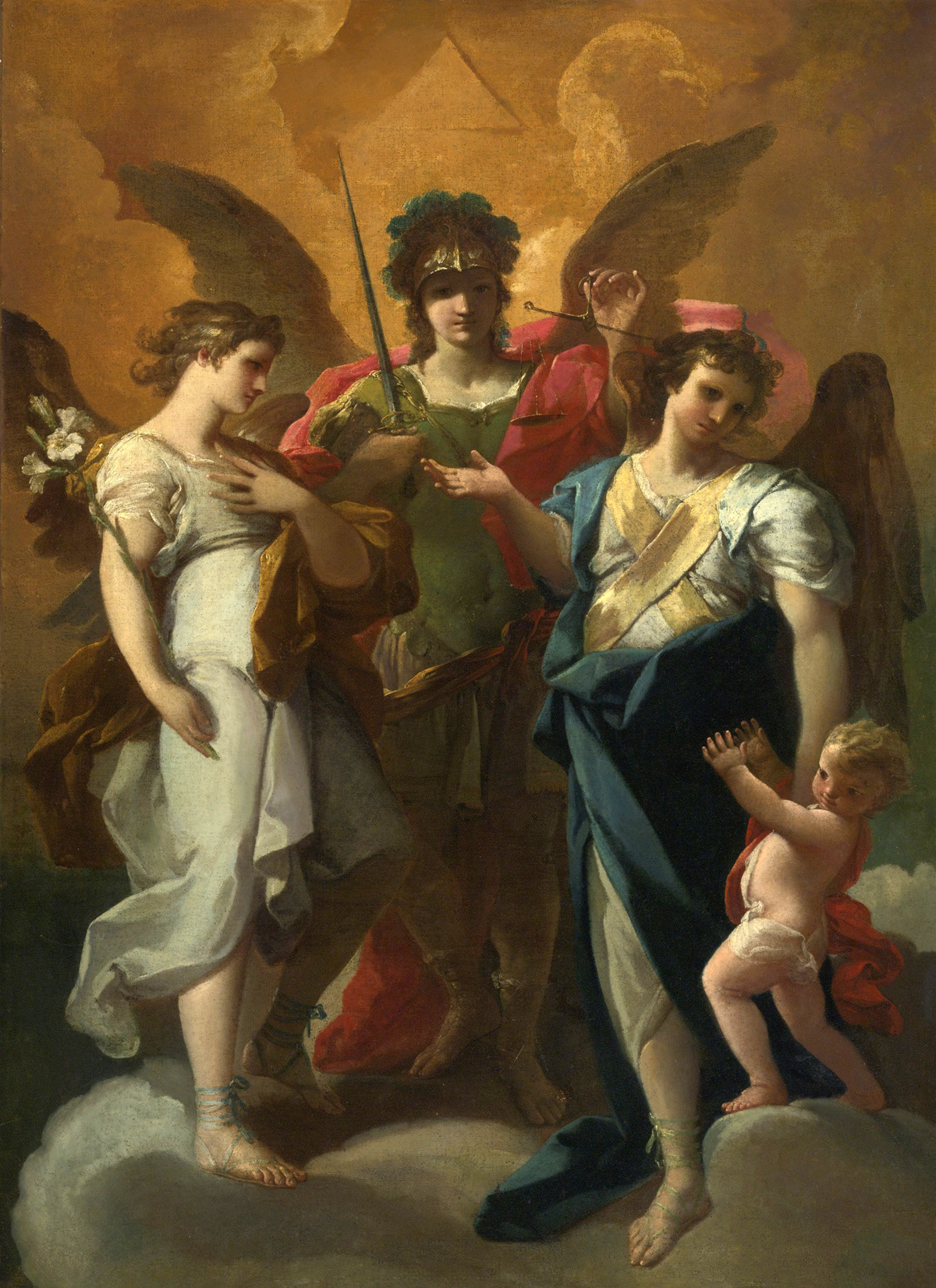 the archangel with saints